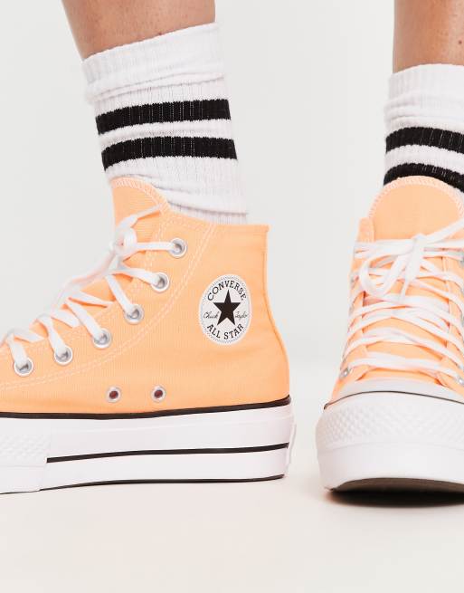 Converse Chuck Taylor All Star Lift Baskets montantes Orange