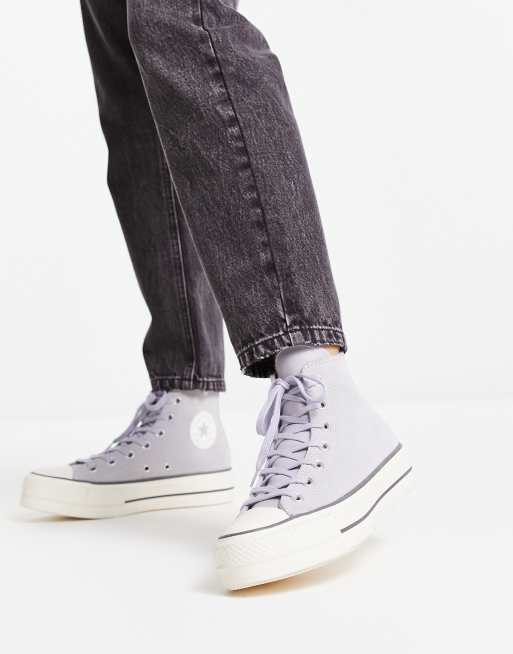 Converse - Chuck Taylor All Star Lift Cosy Utility - Sneakers color ghiaia 