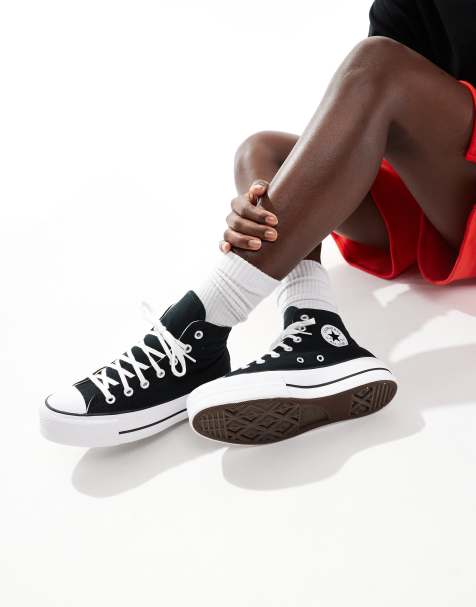 Converse – Chuck Taylor All Star Lift – Czarne buty sportowe za kostkę na platformie - view 1