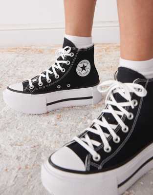 Converse Chuck Taylor All Star Hi Crafted With Love Embroidered Canvas Sneakers In Black