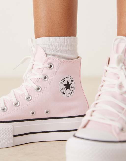 Chuck Taylor All Star Lift Converse Rose Pale Plateforme Baskets