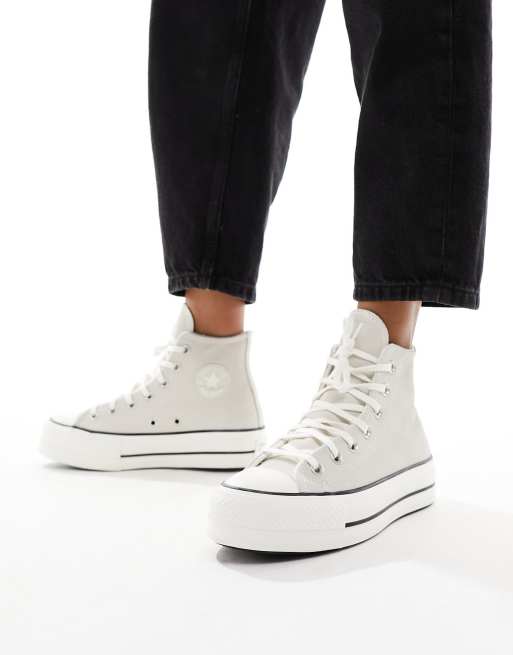 Converse Chuck Taylor All Star Lift Hi Baskets montantes en daim Aigrette