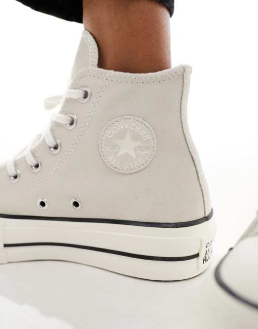 Converse Chuck Taylor All Star Lift Hi Baskets montantes en daim Aigrette