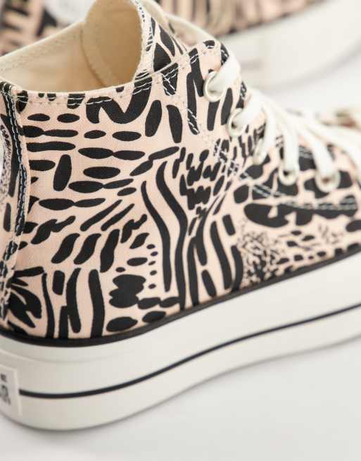 Converse – Chuck Taylor All Star Lift Hi – Buty sportowe w panterkę, 2 z 4