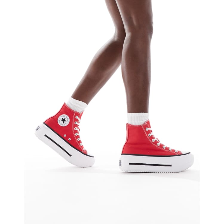 Converse Chuck Taylor All Star Lift Hi Double Stack sneakers in