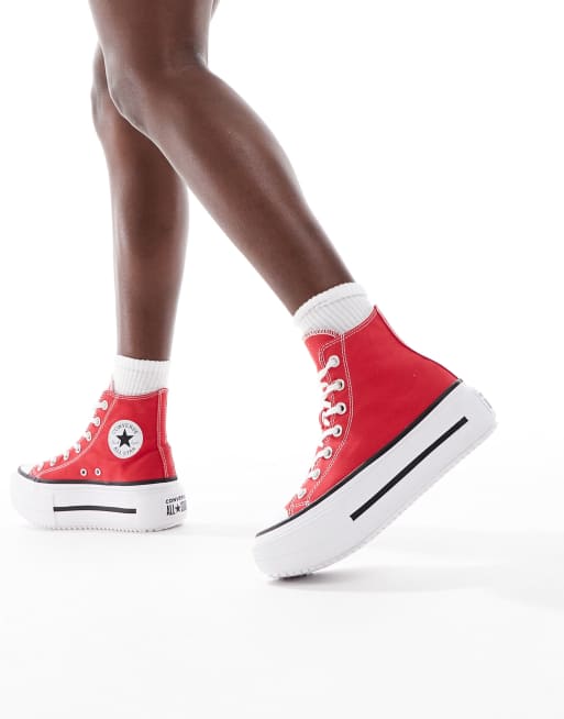 Shoe All Star Vermelho Cano Alto Converse Tênis Feminino Chuck