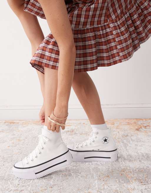 Converse Chuck Taylor All Star Lift Hi Double Stack sneakers in