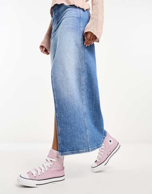 Converse – Chuck Taylor All Star Lift Hi – Fioletoworóżowe buty sportowe
