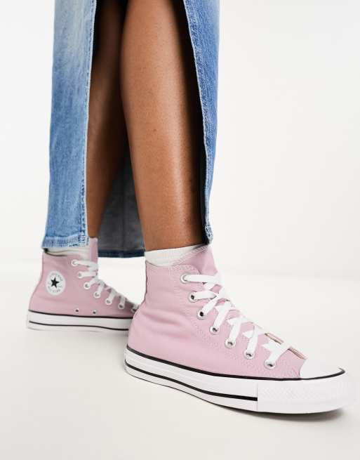 Converse – Chuck Taylor All Star Lift Hi – Fioletoworóżowe buty sportowe, 4 z 4