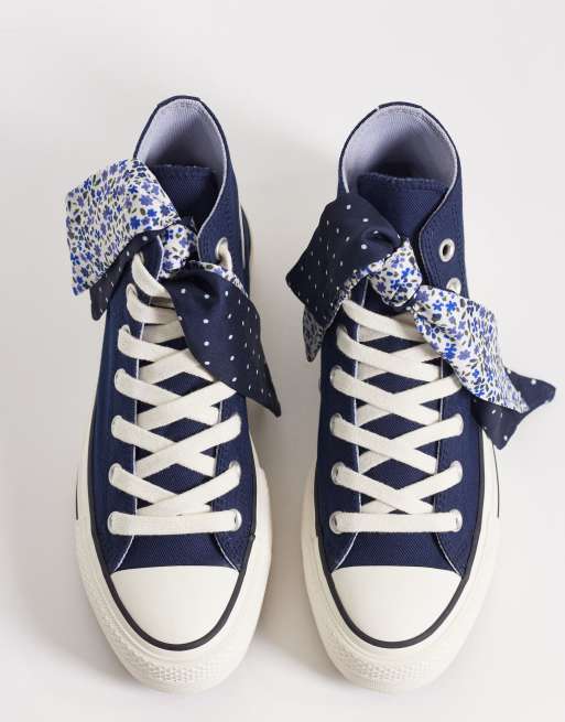 Converse – Chuck Taylor All Star Lift Hi – Granatowe buty sportowe za kostkę na platformie, 3 z 5