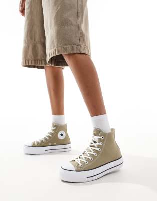 Converse Chuck Taylor All Star Lift Hi in moss