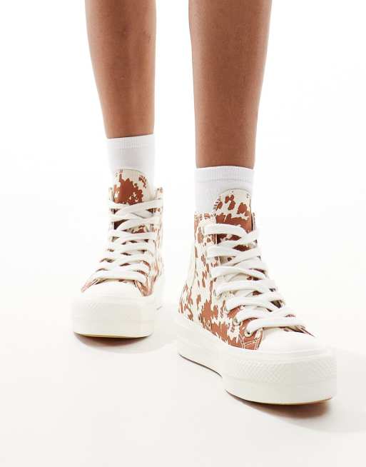 Converse – Chuck Taylor All Star Lift Hi – Knöchelhohe Sneaker mit Tierfellmuster , 3 von 5