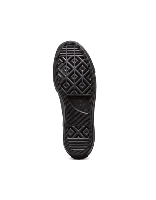 Converse – Chuck Taylor All Star Lift Hi – Sneaker aus Leder in Schwarz mit Plateausohle, 4 von 4
