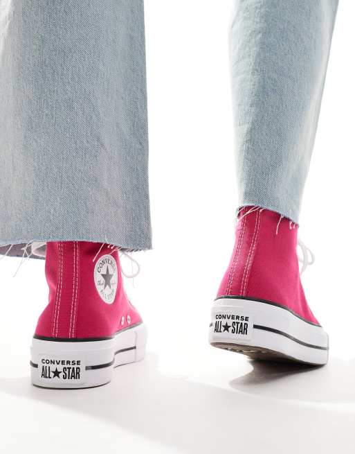 Converse Chuck Taylor All Star Lift Hi Sneaker in Rosa ASOS