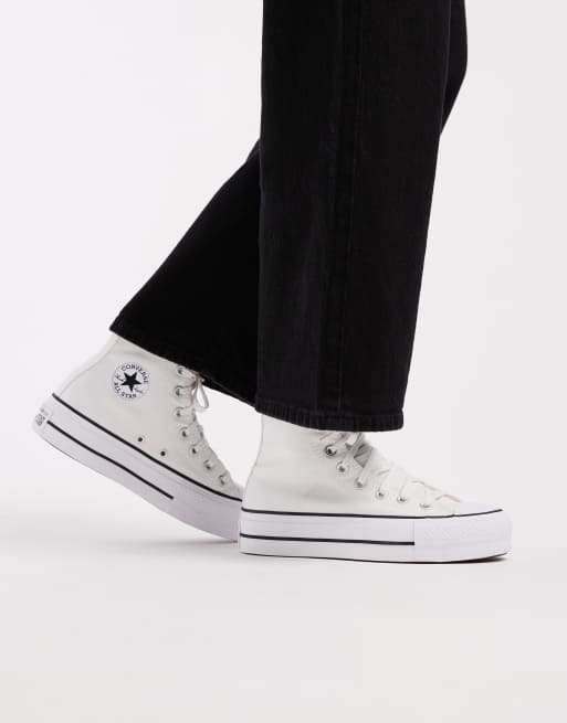 Converse – Chuck Taylor All Star Lift Hi – Sneaker in Weiß mit Plateausohle, 2 von 5