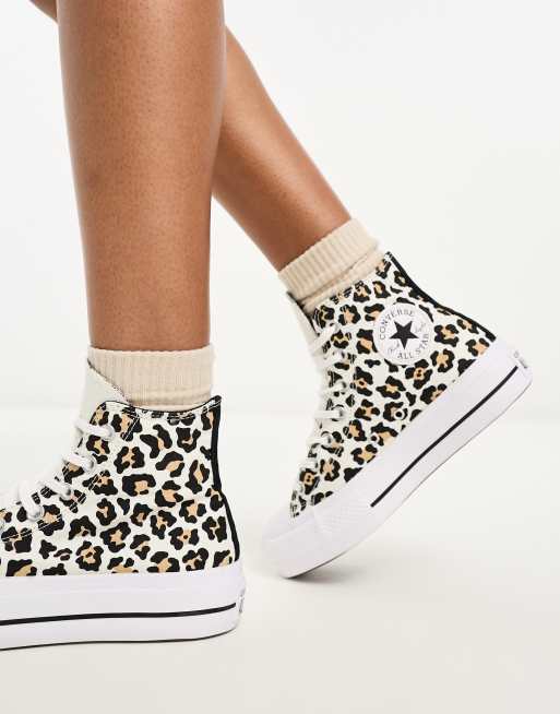 Converse Chuck Taylor All Star Lift Hi Sneaker mit Leopardenmuster ASOS