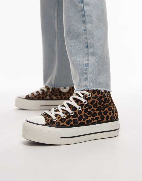 Converse - Chuck Taylor All Star Lift Hi - Sneakers alte con plateau e stampa leopardata - view 1