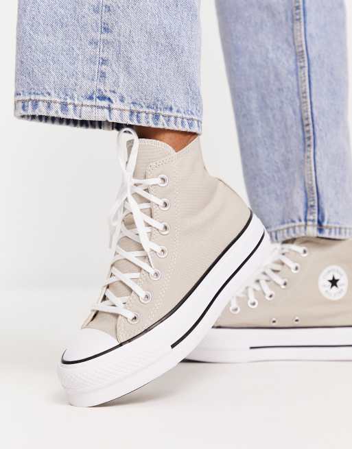 Converse - Chuck Taylor All Star Lift Hi - Sneakers color pietra
