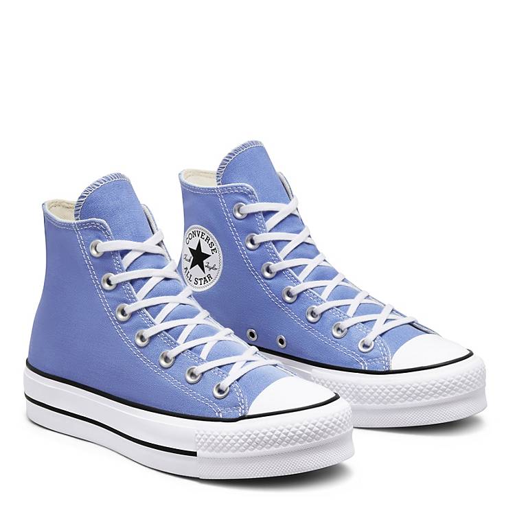 Converse Chuck Taylor All Star Lift Hi sneakers in blue | ASOS