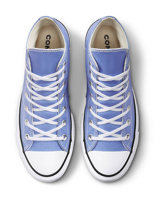 Converse Chuck Taylor All Star Lift Hi sneakers in blue | ASOS