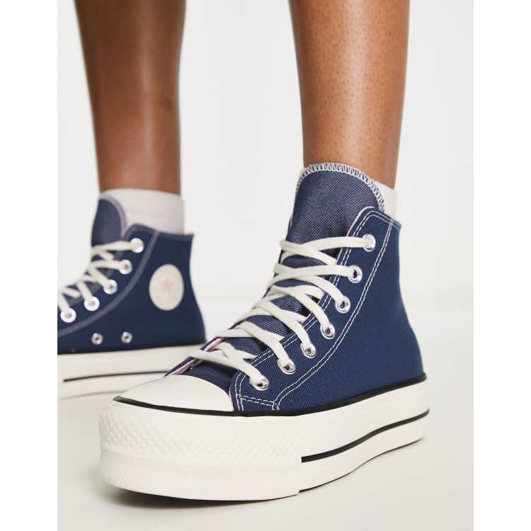 Converse Chuck Taylor All Star Lift Platform Denim Women's Shoes, Size: 5.5