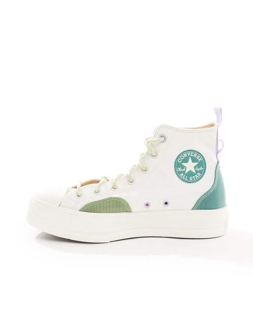 Converse Chuck Taylor All Star Lift Oat Milk High Top Platform Shoes