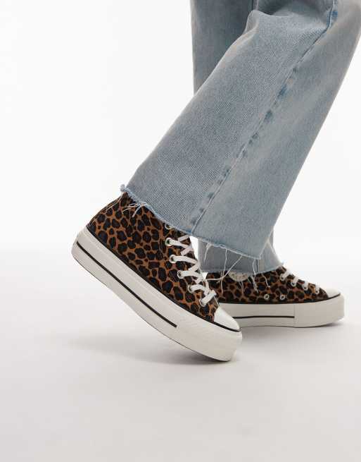 Converse Chuck Taylor - All Star Lift Hi - Sneakers met plateauzool in luipaardprint, 5 van 5