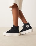 [Converse] Converse Chuck Taylor All Star Lift Hi sneakers with studs in black 41.5 BLACK