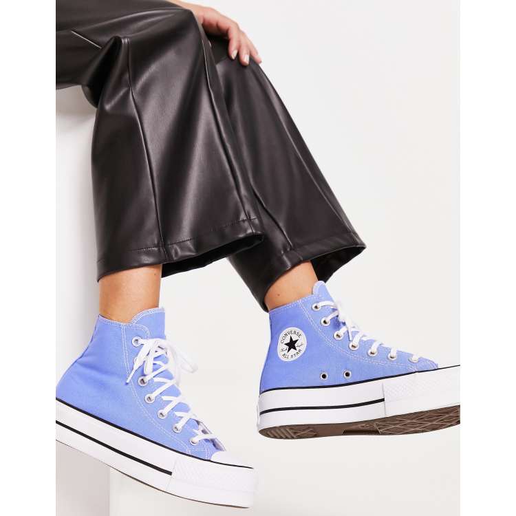 Renovatie Alert Dan Converse Chuck Taylor All Star Lift Hi trainers in baby blue | ASOS