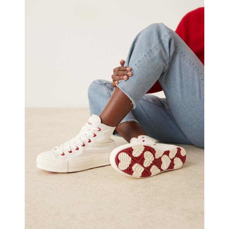 Acquista Off-White Sneakers basse in tela vulcanizzata con suola bianca