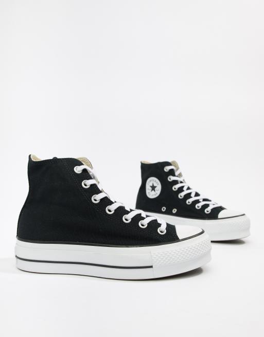 Converse Chuck Taylor All Star Lift Hoge zwarte sneakers met plateau