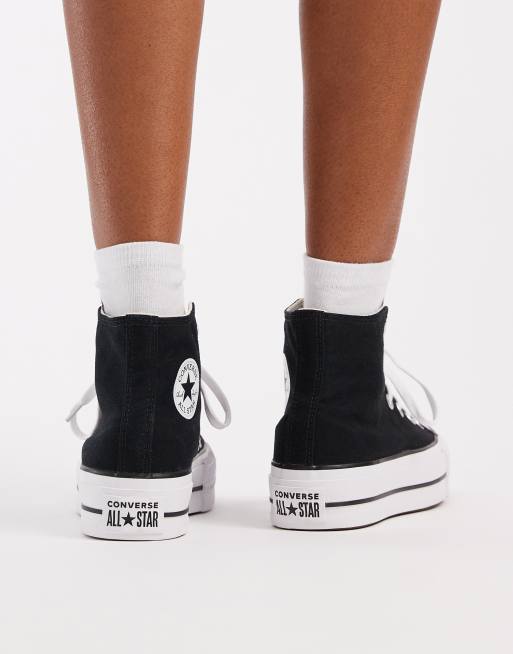 Converse Chuck Taylor - All Star Lift Hu - Sorte flatform-sneakers, 4 af 5