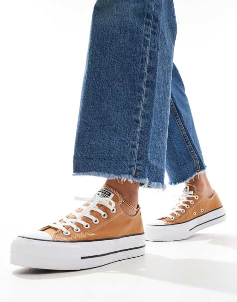Converse - Chuck Taylor All Star Lift Ox - Baskets - Beige foncé - view 1