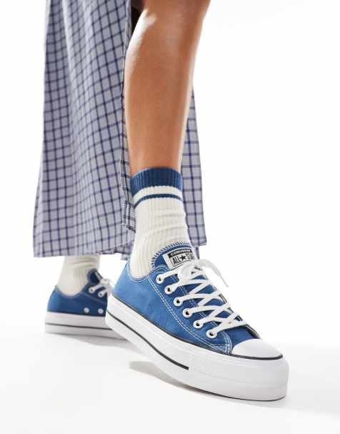 Converse – Chuck Taylor All Star – Lift Ox – Blå sneakers - view 1
