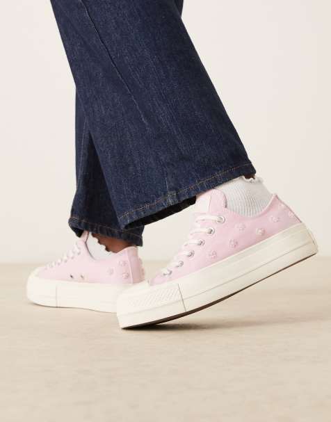 Converse Chuck Taylor All Star Lift Ox Platform Beads sneakers in pink - view 1