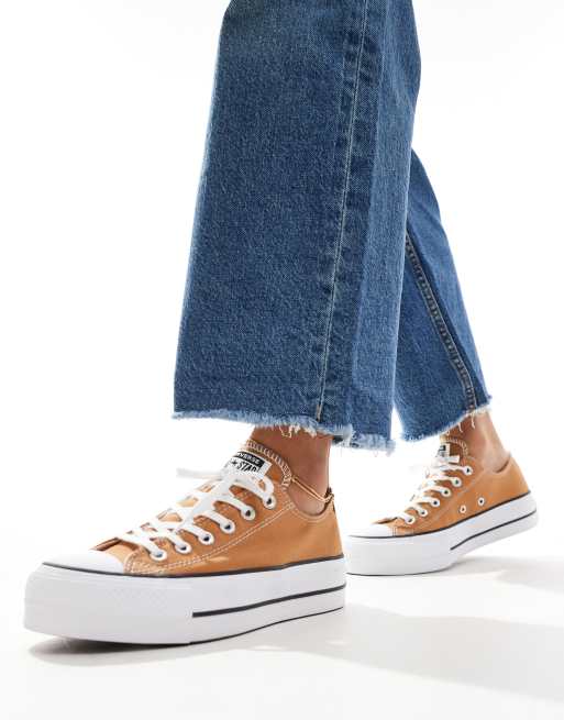 Converse Chuck Taylor All Star Lift Ox Sneaker in Dunkelbeige