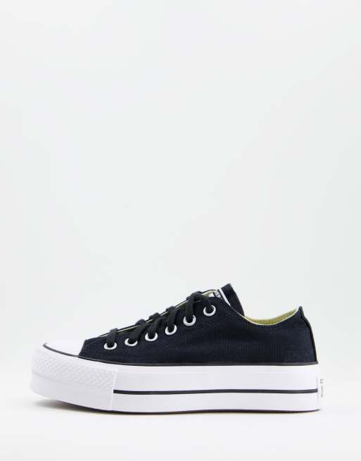 Converse chuck taylor all star platform ox trainers store in black