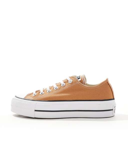 Converse Chuck Taylor All Star Lift Ox sneakers in dark beige ASOS