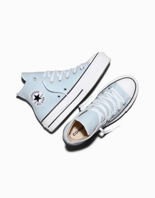 Converse Chuck Taylor All Star Lift plataforma en cold touch/blanco/negro, 3 de 4