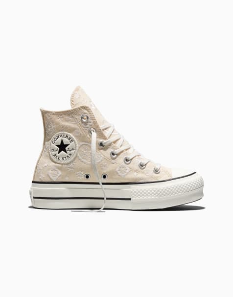 Converse Chuck Taylor All Star Lift plateforme cachemire pop en ivoire naturel/egret/noir - view 1
