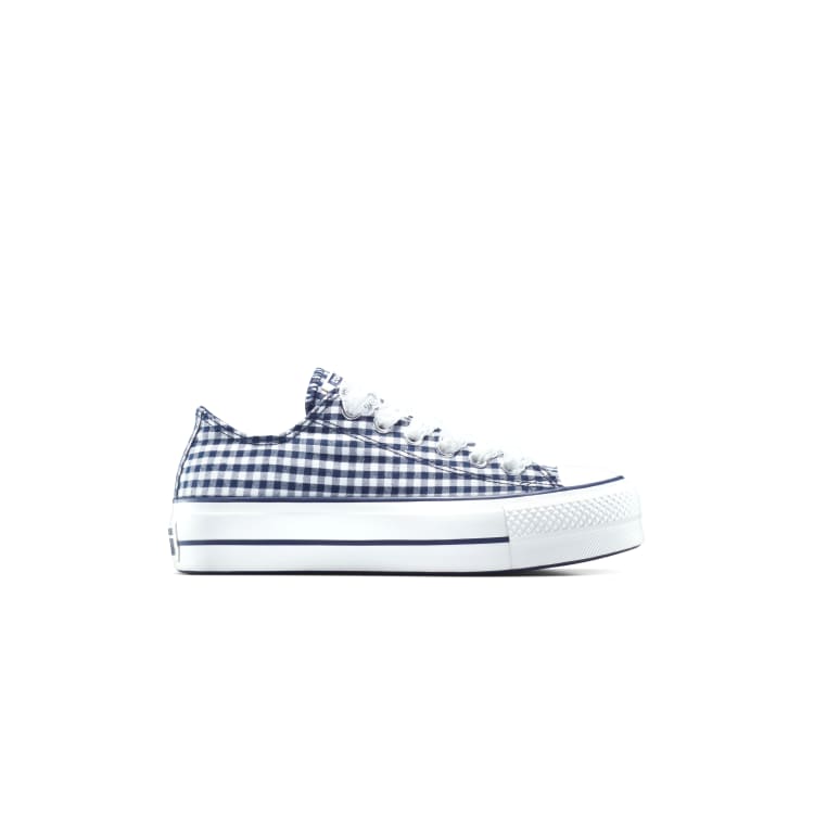 Converse Chuck taylor all star lift platform gingham in obsidian
