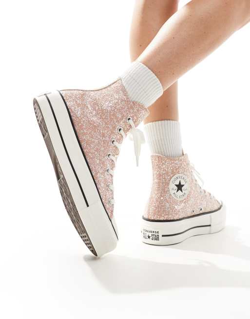 Rose gold sequin converse orders