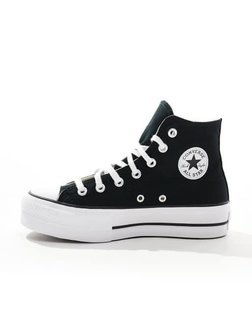 Converse Chuck Taylor All Star Lift platform Hi trainers in black