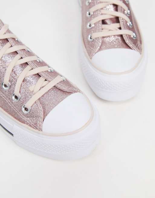 Womens pink store sparkly converse