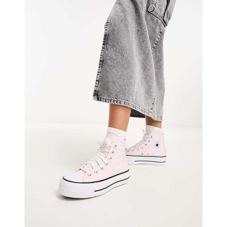 Taylor All Star Lift platform sneakers in light | ASOS