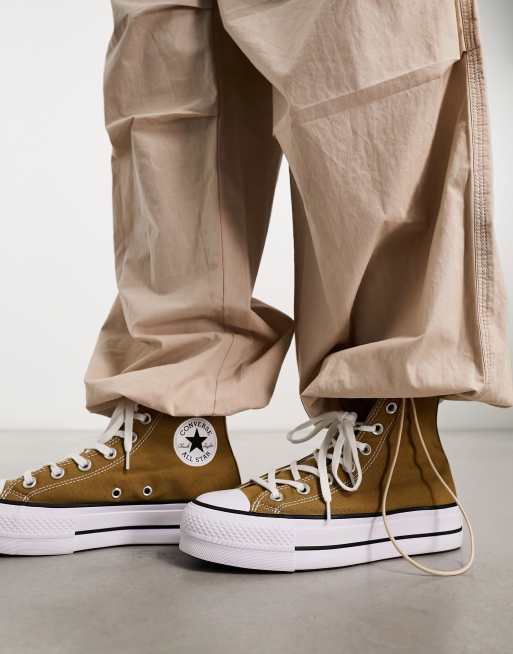 Tan converse clearance sneakers