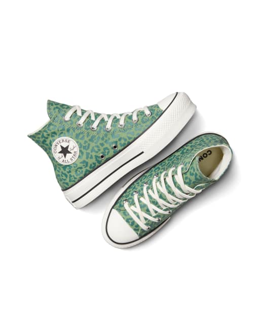Converse Chuck taylor all star lift platform trainers leopard
