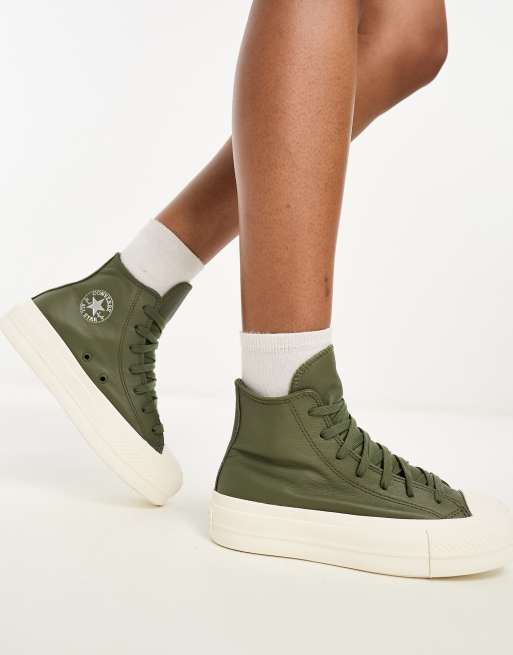 Converse on sale color caqui