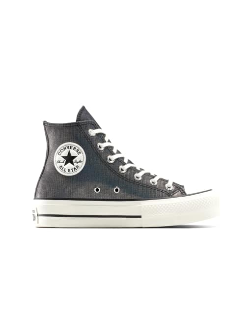 Converse - Chuck Taylor All Star Lift - Sneakers con plateau color nero/nero/airone lucide