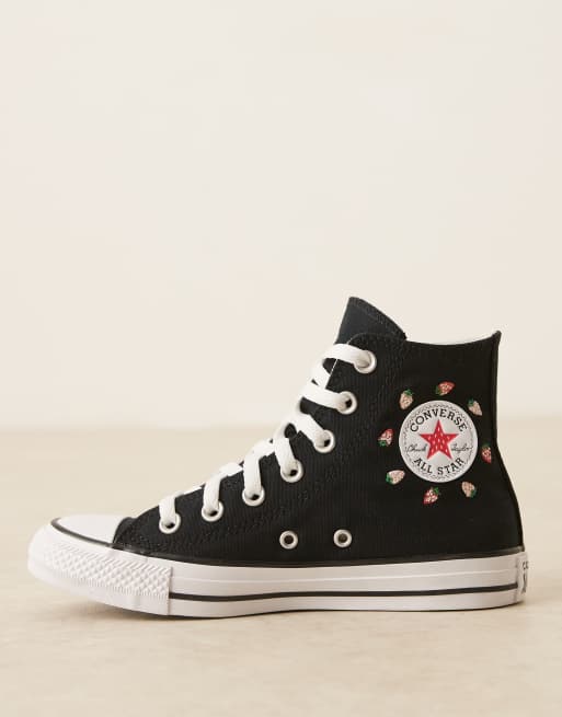 Converse Chuck Taylor All Star Lift sneakers in black with